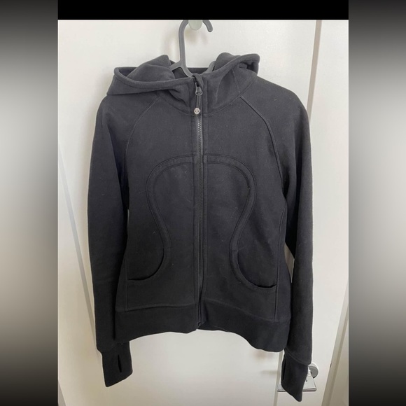 lululemon athletica Tops - Lululemon Scuba Hoodie Size 8 black